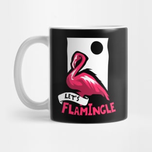 Let's flamingle Shirt funny flamingo gift Mug